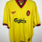 Reebok Liverpool away shirt 1997-99 with Heggem 14 in excellent vintage condition