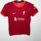 Liverpool home shirt 2021/22 with Salah 11 in red, kids size 122-128cm, excellent condition