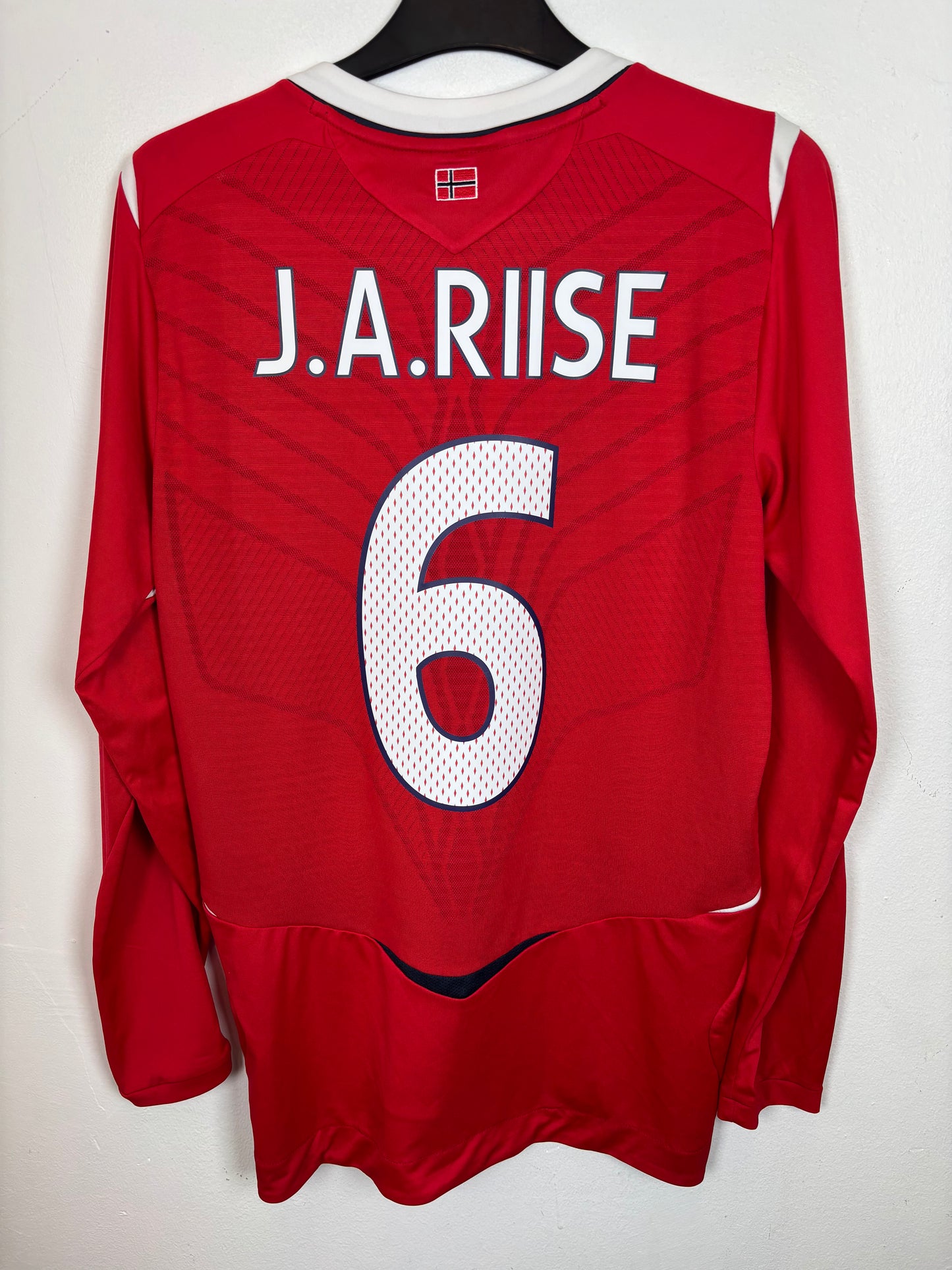 Umbro Norway Home 2008 J.A Riise 6 LS - 9/10
