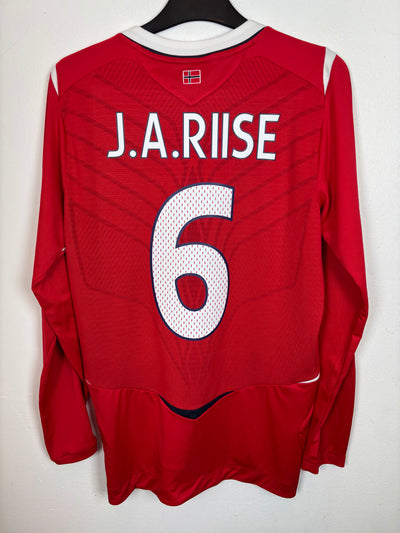 Umbro Norway Home 2008 J.A Riise 6 LS - 9/10 - alternate view