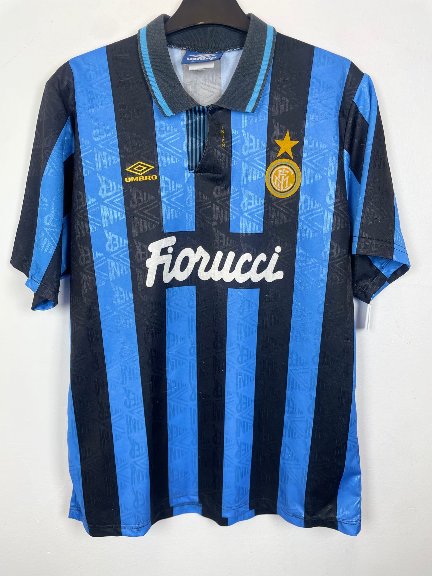 Umbro Inter Milan Home 92/93 Bergkamp 10 - 8/10