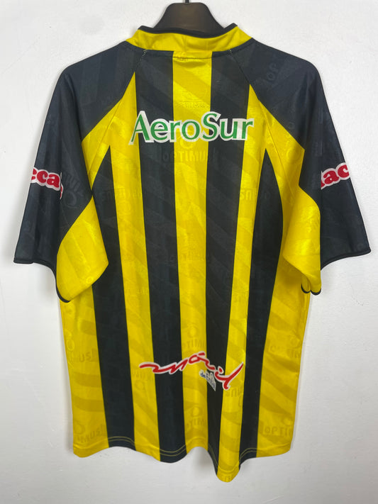The Strongest Bolivia home shirt — back view of La Paz club kit