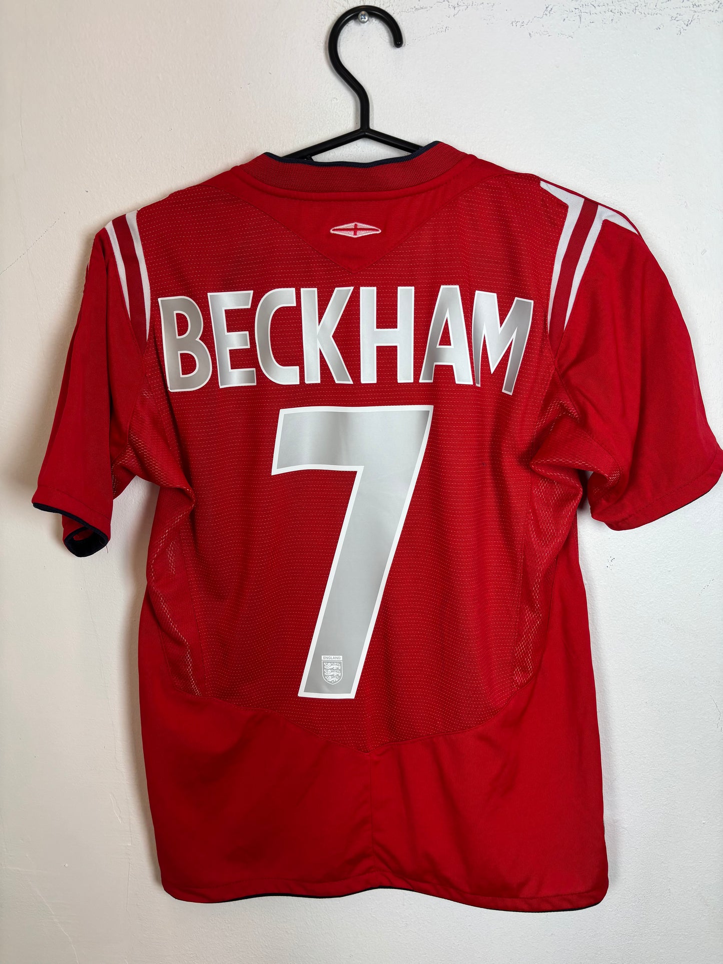 England Away 2004 Beckham 7 kids - 8/10