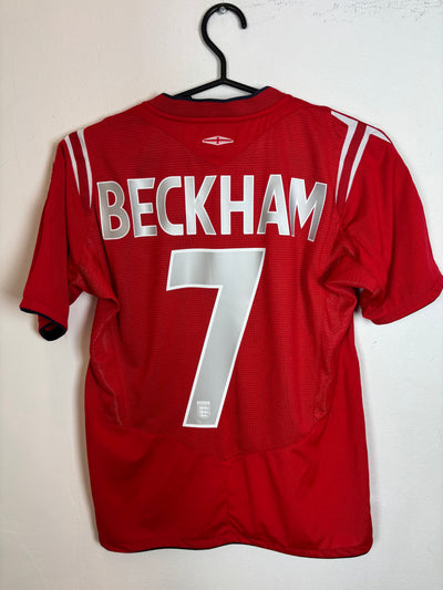 England Away 2004 Beckham 7 kids - 8/10 - alternate view