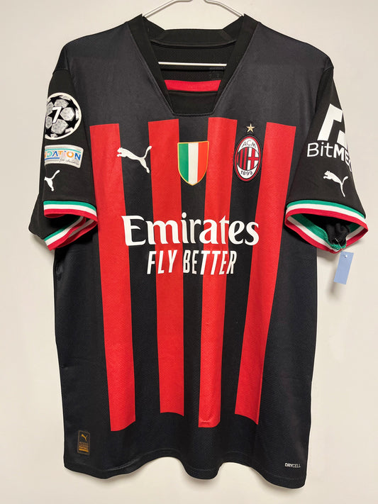 Puma AC Milan home shirt 2022/23 with R. Leao 17 in excellent 9/10 condition