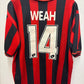 AC Milan Home 97/98 Weah 14