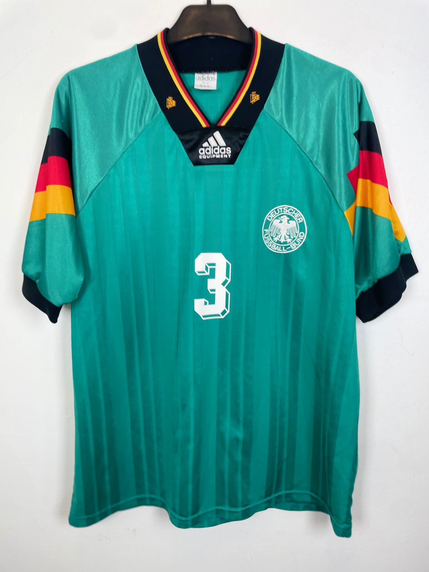 Adidas Germany Away 1992 Brehme 3 - 9/10