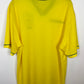 Back view of Umbro Brazil 1993 home shirt in yellow, showing classic vintage design in XL size