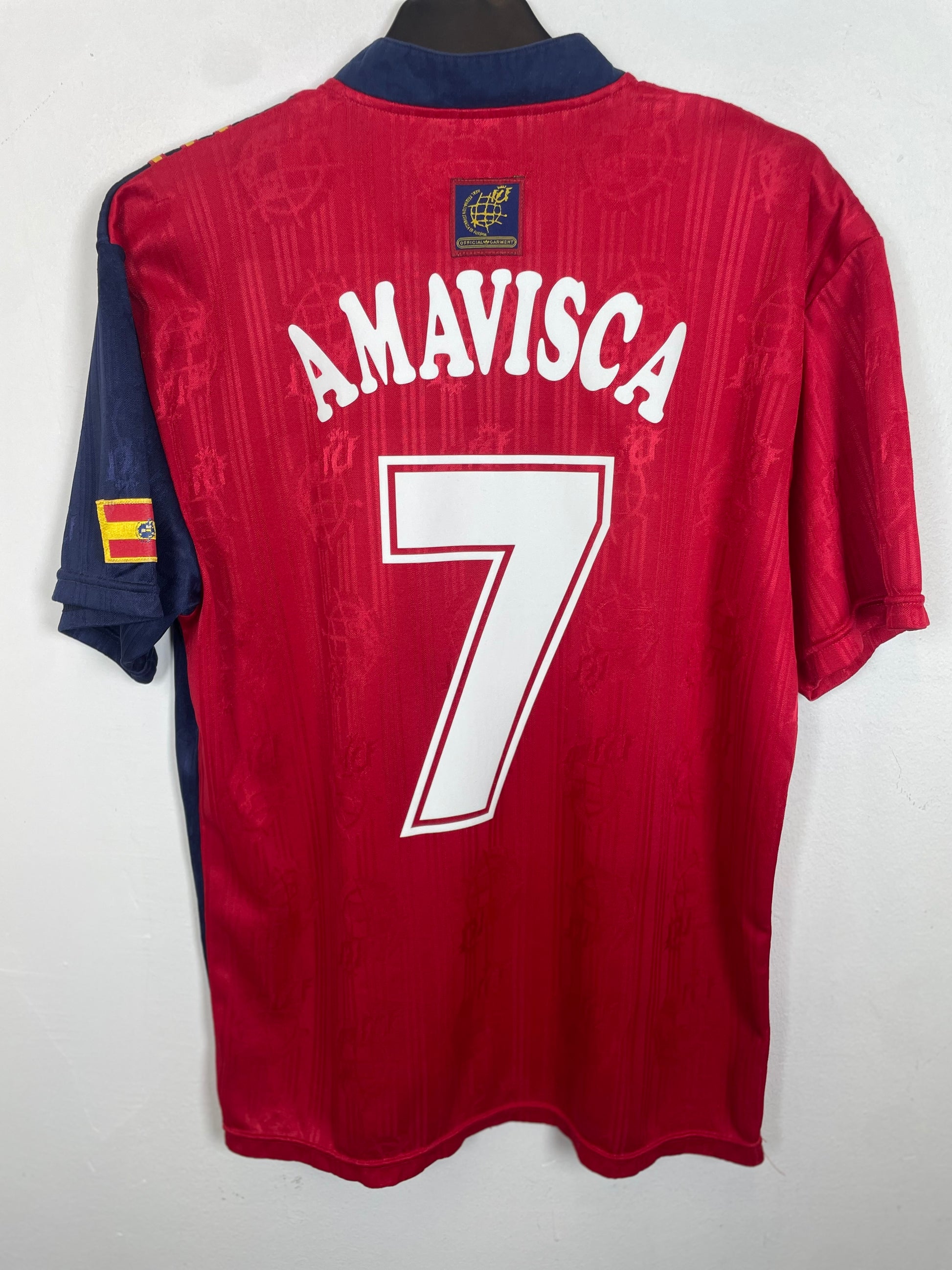 Spain 96/98 home — back with Amavisca 7 international nameset
