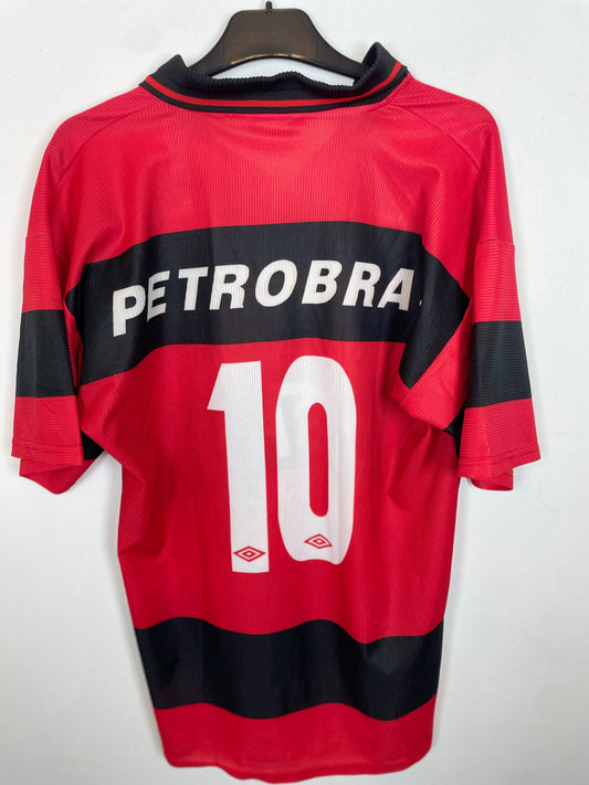 Back view of Umbro Flamengo home shirt 1998/99 showing number 10 in vintage condition