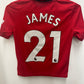 Manchester United Home 19/20 James 21 Kids