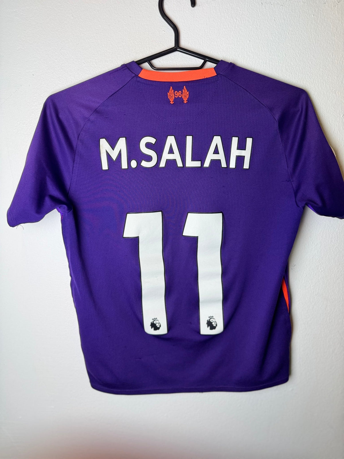 New Balance Liverpool Away 18/19 Salah 11 Kids - 7/10 - TheFootballIdiots