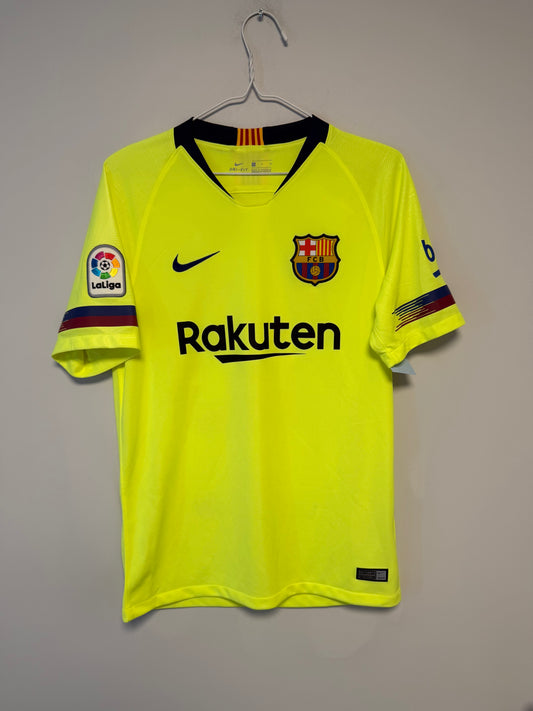 Nike Barcelona away shirt 2018/19 with Messi 10 in excellent 9/10 condition, size S