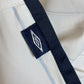Umbro England 03/05 home shirt size and care label detail showing Large fitting