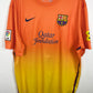 Nike Barcelona away shirt 12/13 season with Messi 10 in XXL size, excellent condition front view