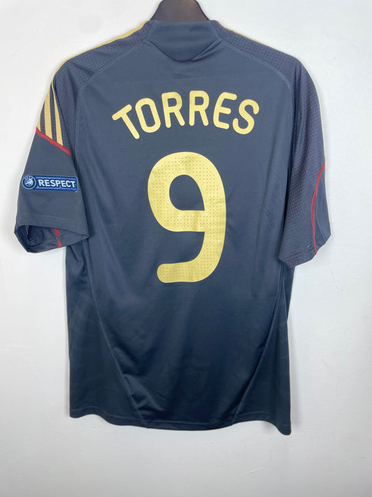 Liverpool 09/10 away shirt back with official Torres 9 nameset, vintage football shirt Norway - TheFootballIdiots
