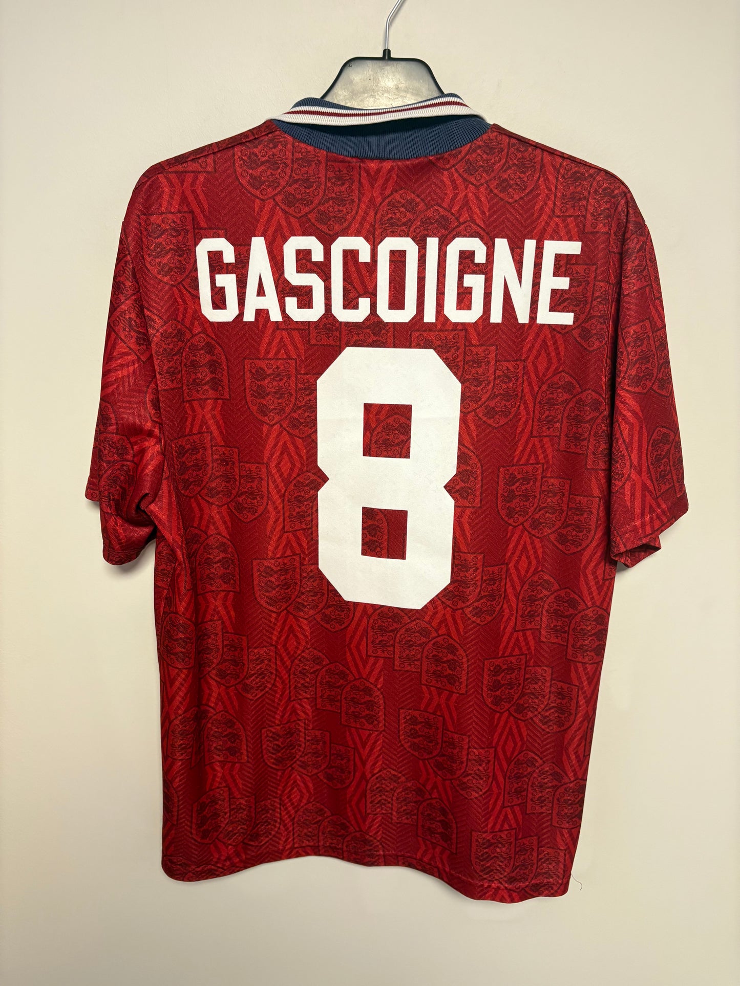 Umbro England Away 1994 Gascoigne 8 - 7/10