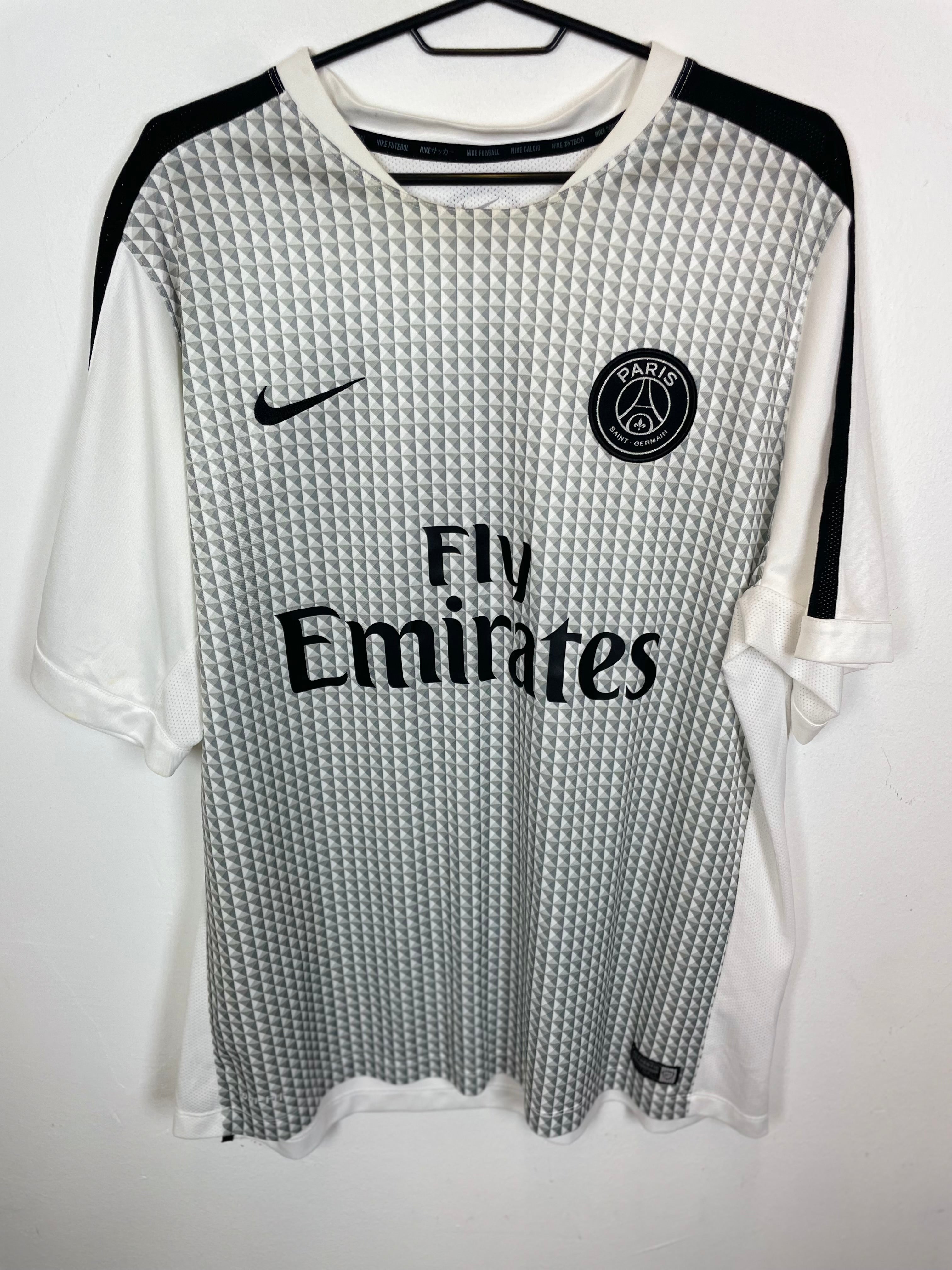 white psg training top