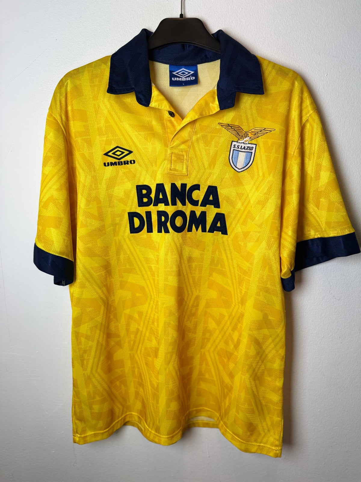 Umbro Lazio Away 93/94 Gascoigne 10 - 8/10 - TheFootballIdiots