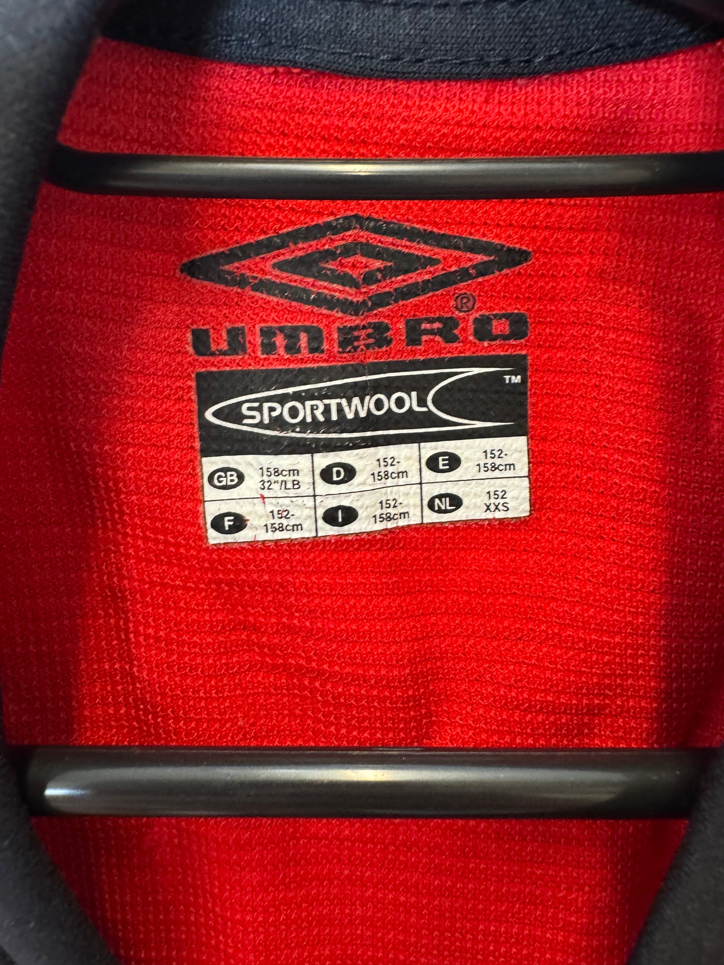 Umbro Manchester United Home 00/02 Beckham 7 Kids - 8/10