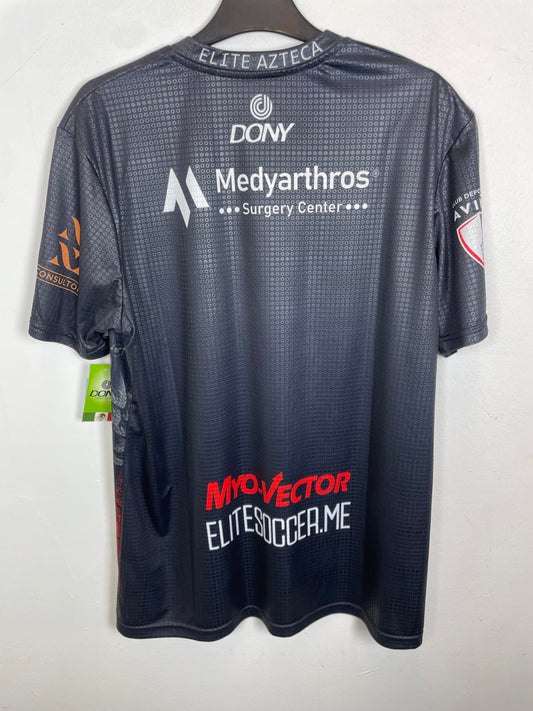Back view of Dony Elite Azteca 10/10 home shirt in size XL displaying pristine condition