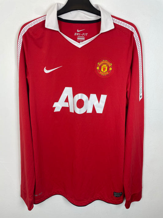 Nike Manchester United Home 10/11 LS Nani 17 - 9/10
