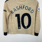 Adidas Manchester United Away 19/20 LS Rashford 10 Kids 6/10