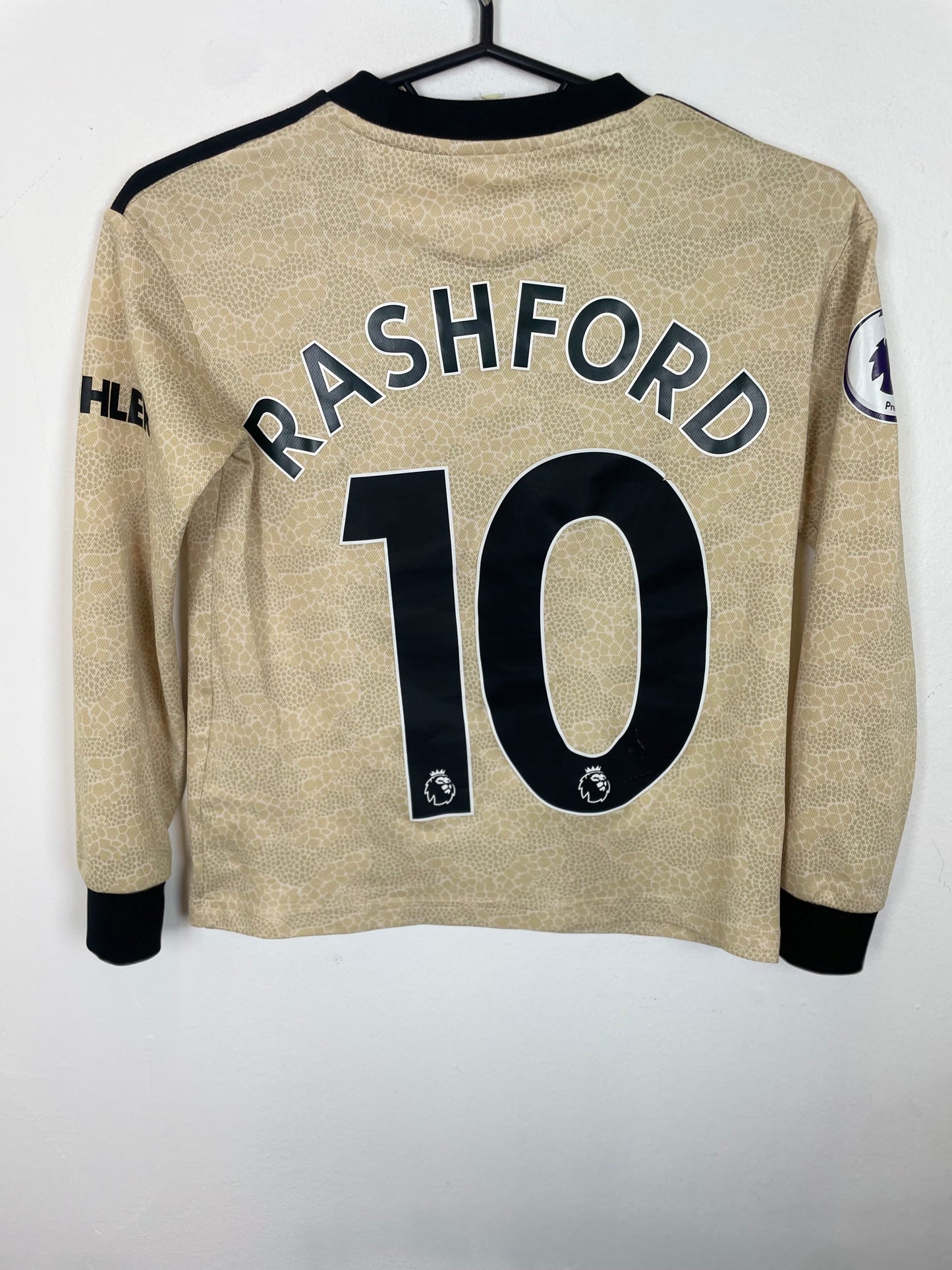Adidas Manchester United Away 19/20 LS Rashford 10 Kids 6/10