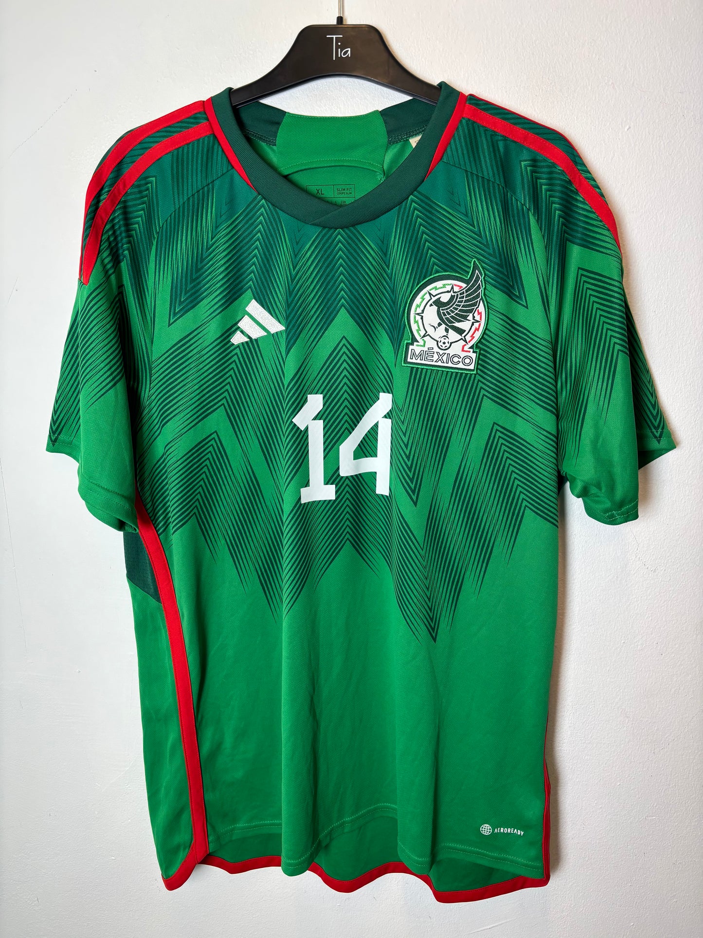Adidas Mexico Home 2022 Chicharito 14 - 9/10