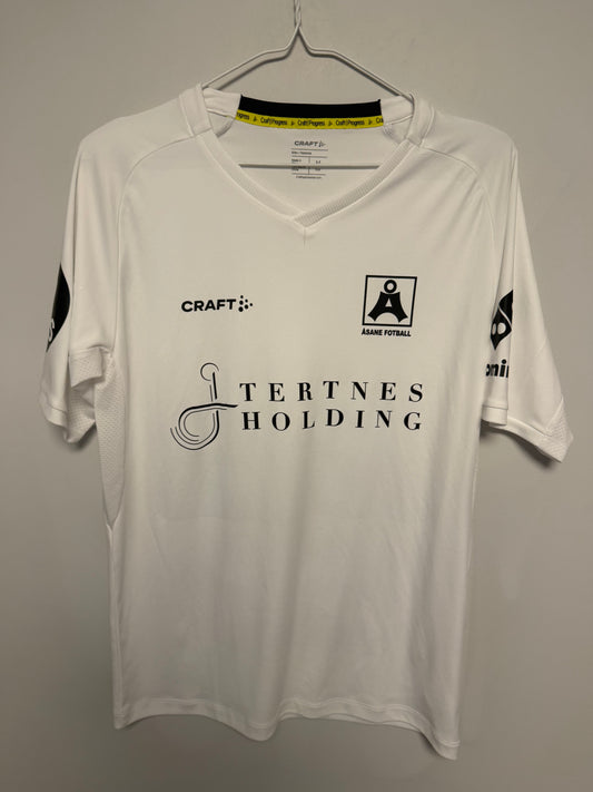 Craft Åsane Fotball away shirt 2025 with Fismen 26 in excellent condition white jersey