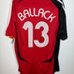 Back view of Adidas Germany away shirt 2006 showing Ballack name and number 13