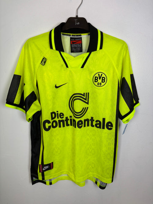 Nike Borussia Dortmund home shirt 1996/97 with Moller 10, vintage yellow jersey in excellent condition