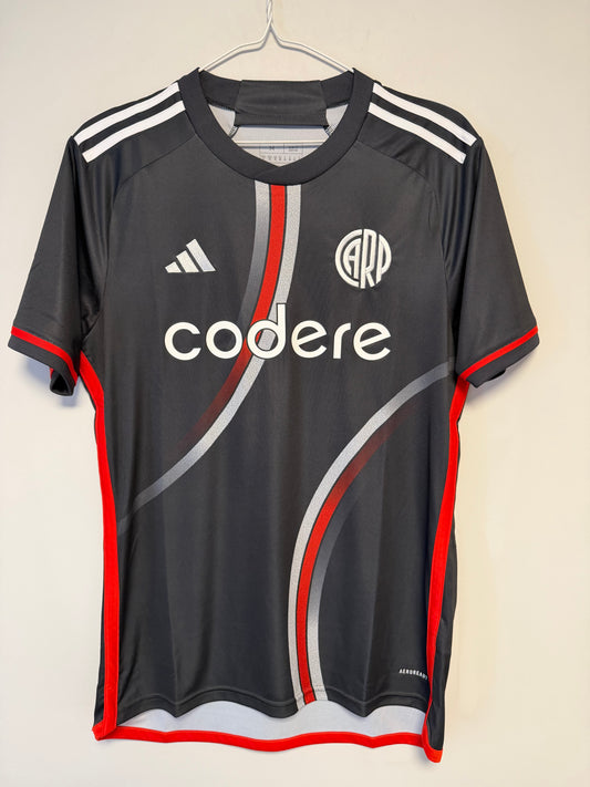 Adidas River Plate fourth shirt 2025 season front view, size M in pristine 10/10 condition