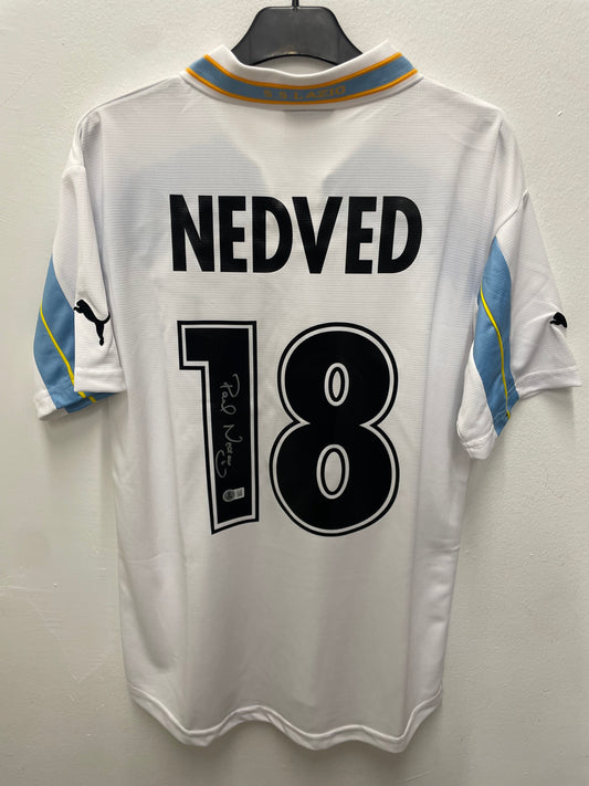 Lazio 99/00 Centenary Nedved 18 Signed Beckett