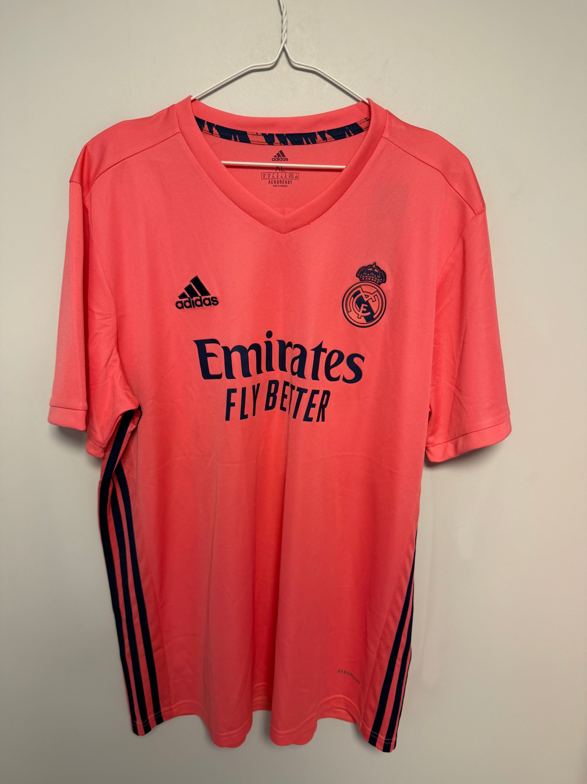 Adidas Real Madrid away shirt 20/21 with Vini jr 20 in pristine mint condition