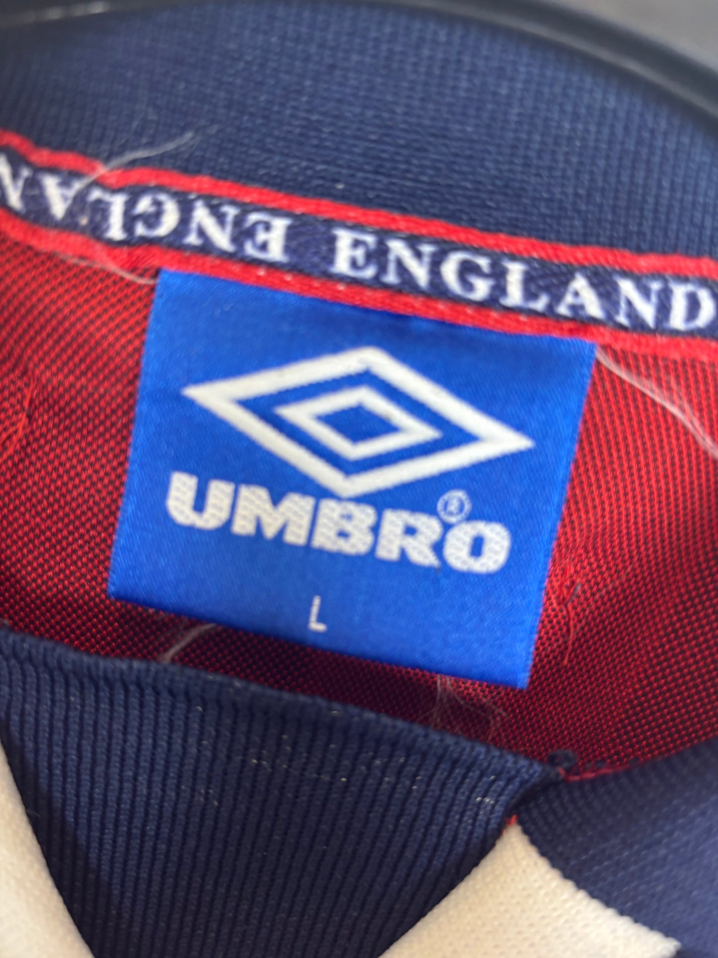 Umbro England Away 1998 Beckham 7 - 9/10