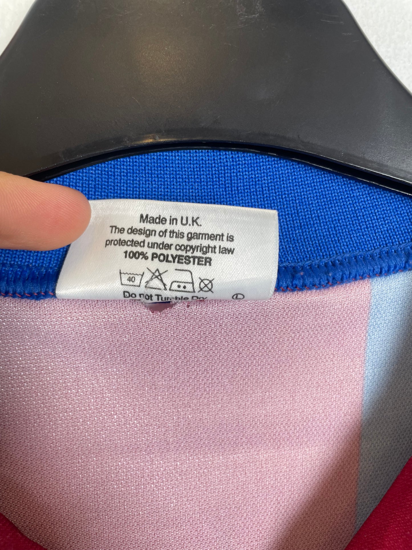 Aston Villa Home 93/95 Ehiogu 16 - 8/10