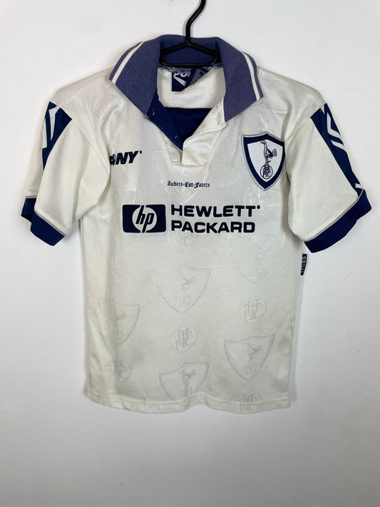 Pony Tottenham Hotspur home shirt 1995-97 with original shorts, kids size 10-12Y, vintage condition