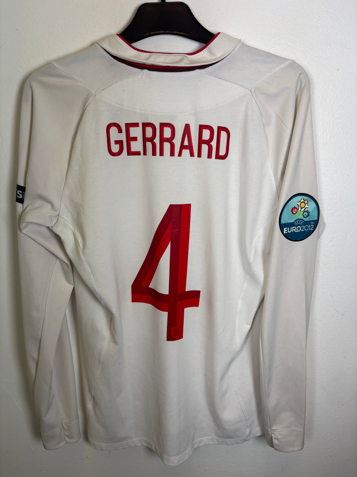 Umbro England Home 2012 Gerrard 4 LS - 7/10