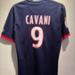 Navy football  jersey with 'Cavani' and number '9' on a beige background
