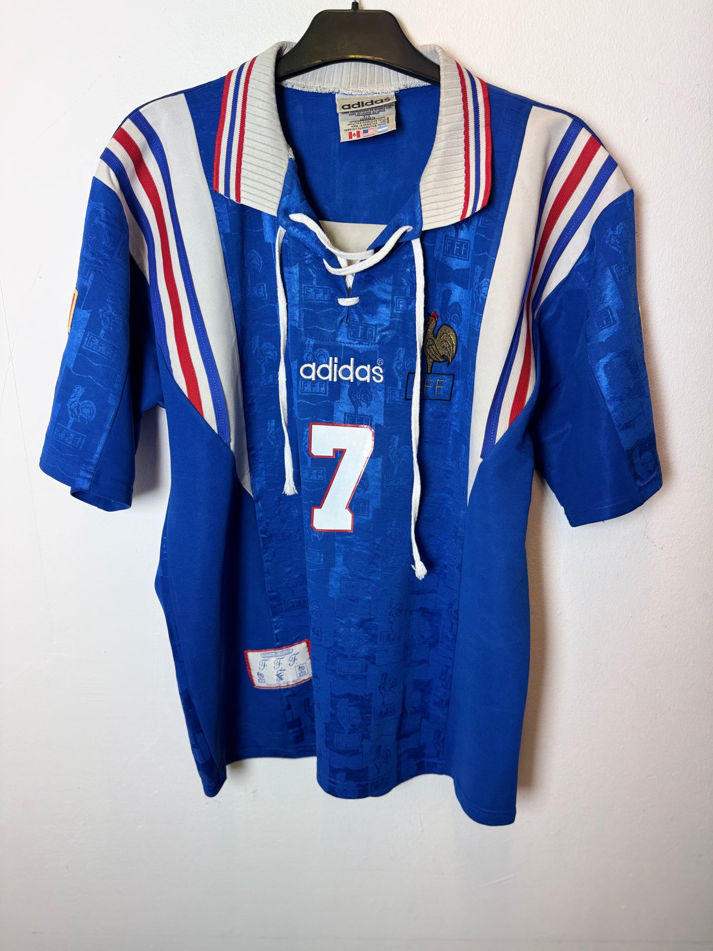 Adidas France Home 1996 Deschamps 7 - 8/10
