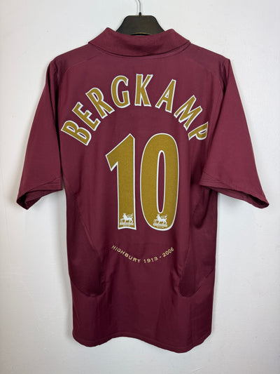 Nike Arsenal Home 05/06 Bergkamp 10 - 8/10 - alternate view