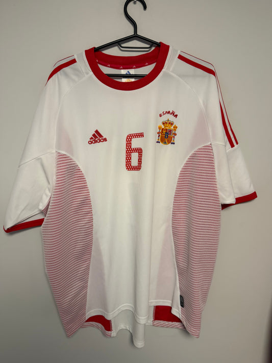 Adidas Spain away shirt 02/04 with Hierro 6 in excellent condition size XL