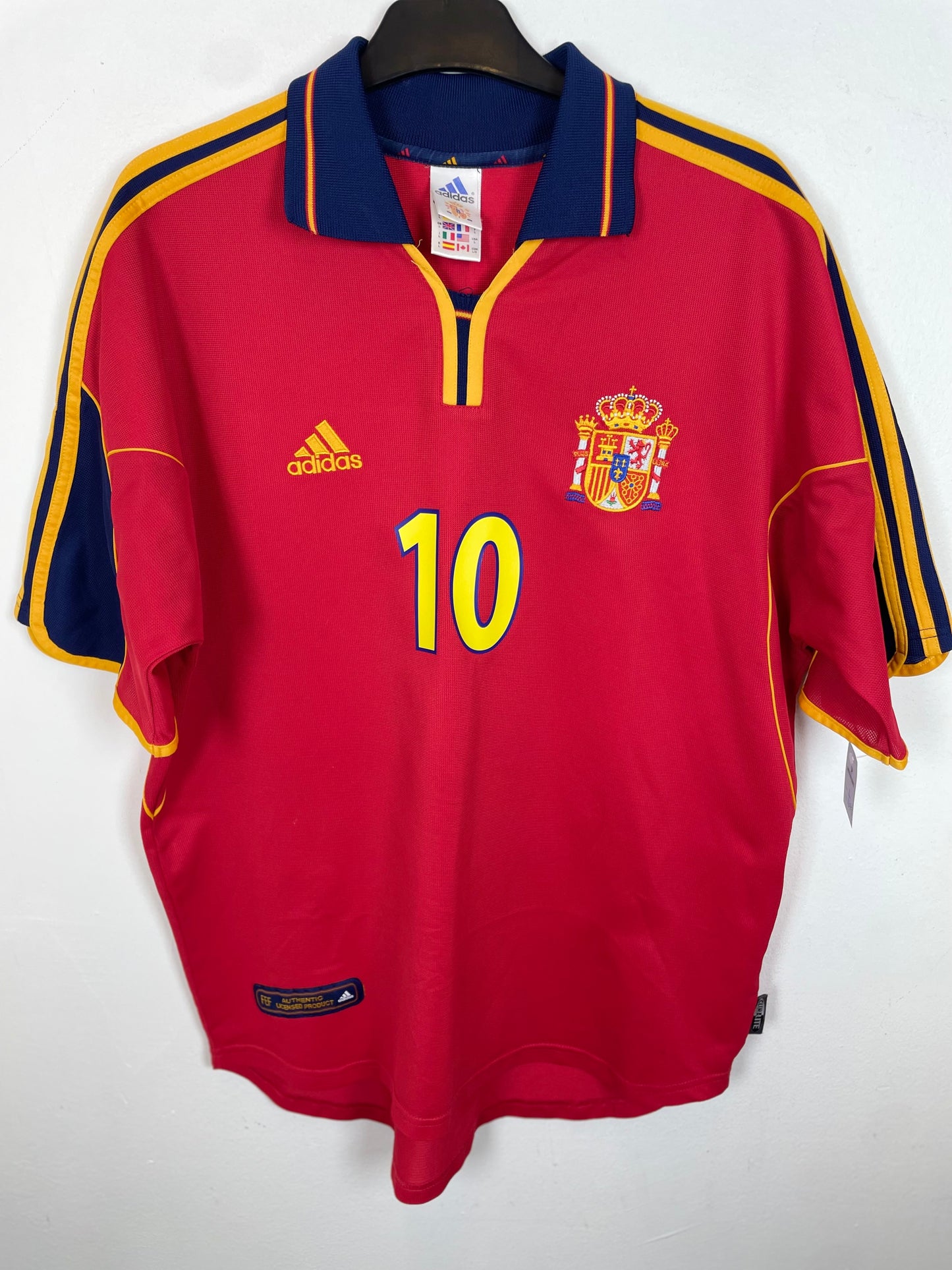 Adidas Spain Home 99/02 Raul 10 - 9/10