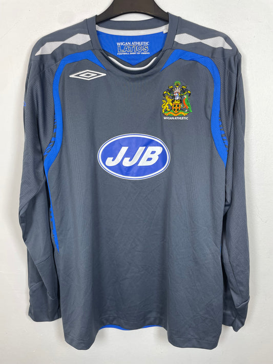 Umbro Wigan Athletic 07/08 long sleeve third shirt front with Aghahowa 15