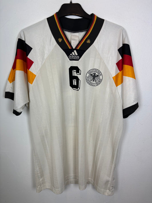 Adidas Germany Home 1992 Buchwald 6 - 8/10