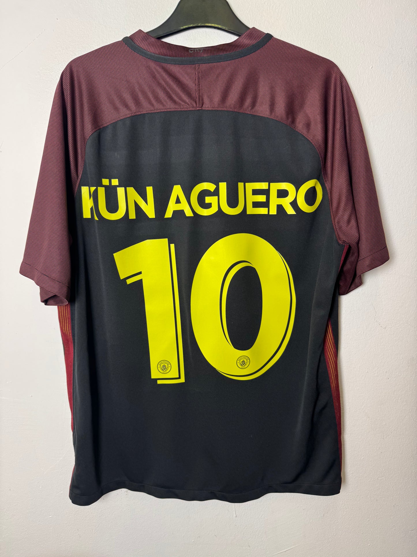 Manchester City Away 16/17 Kun Aguero 10 - 7/10