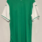 Green scotish premiership jersey with white accents on a gray background