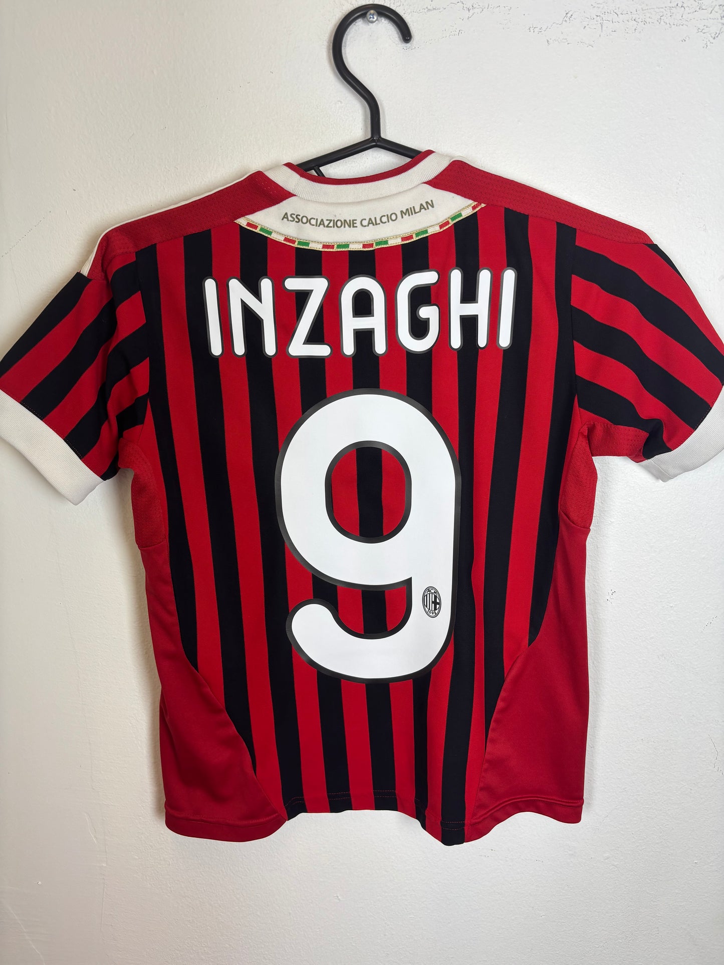 Adidas AC Milan Home 11/12 Inzaghi 9 kids - 9/10