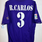 Back view of Adidas Real Madrid third shirt 02/03 showing R.Carlos name and number 3